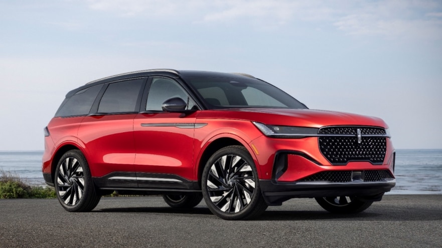 red and black 2025 Lincoln Nautilus luxury SUV