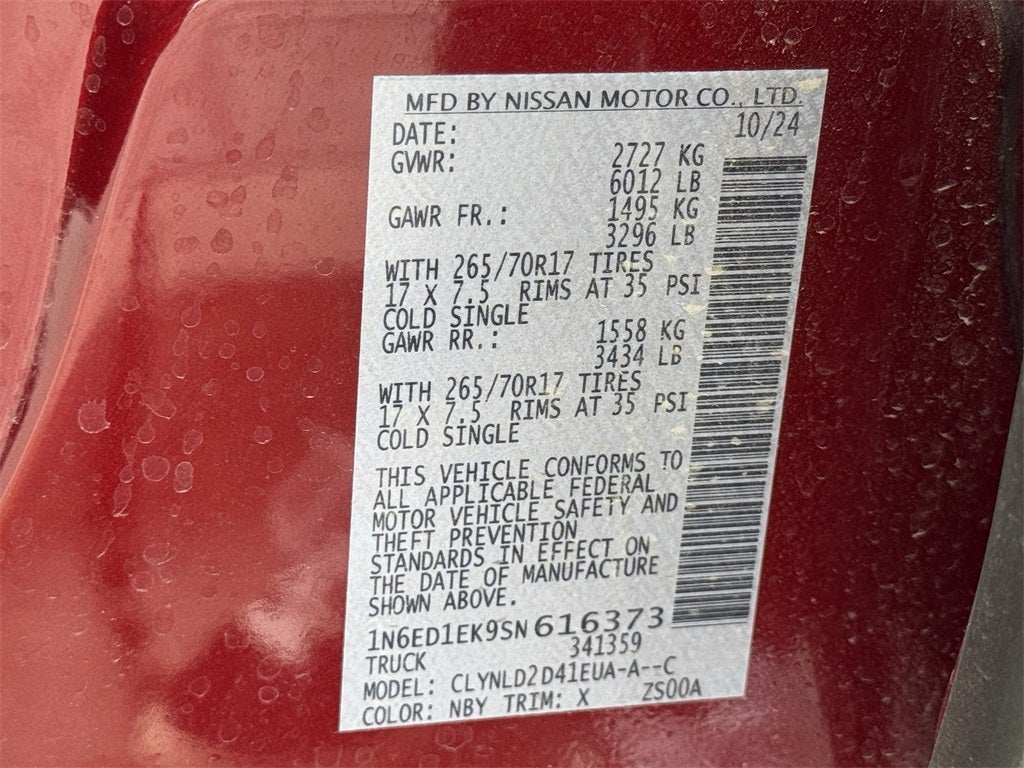 2025 Nissan Frontier PRO-4X