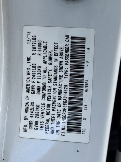 2016 Honda Accord Touring