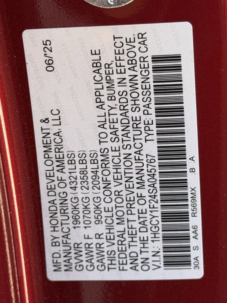 2025 Honda Accord Sedan LX