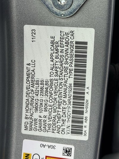 2024 Honda Accord Sedan EX