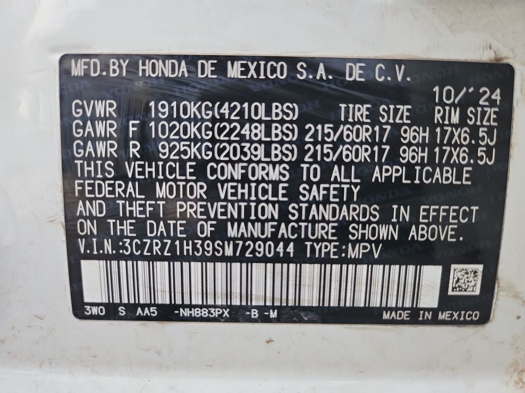 2025 Honda HR-V 2WD LX