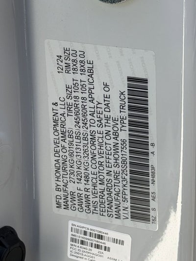 2025 Honda Ridgeline Sport+