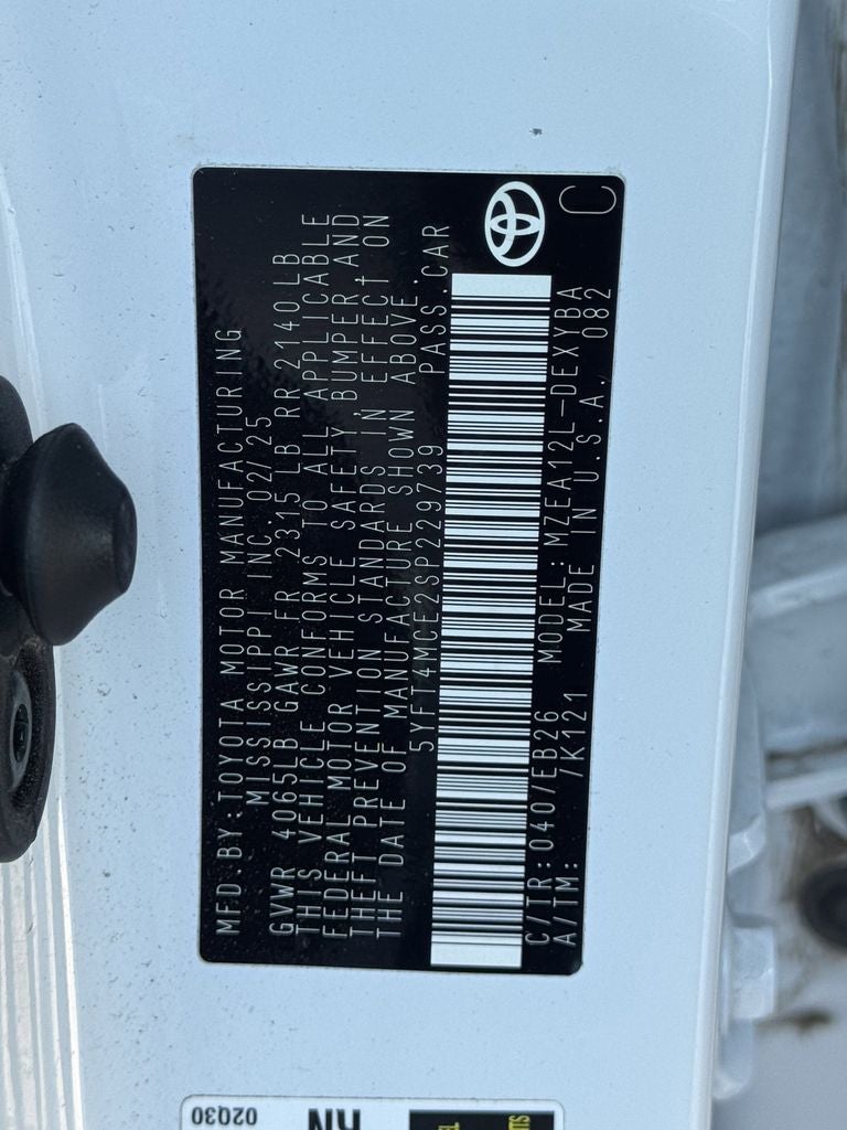 2025 Toyota Corolla XSE