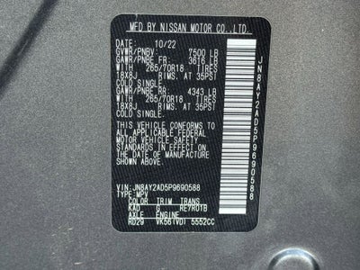 2023 Nissan Armada SV 4WD