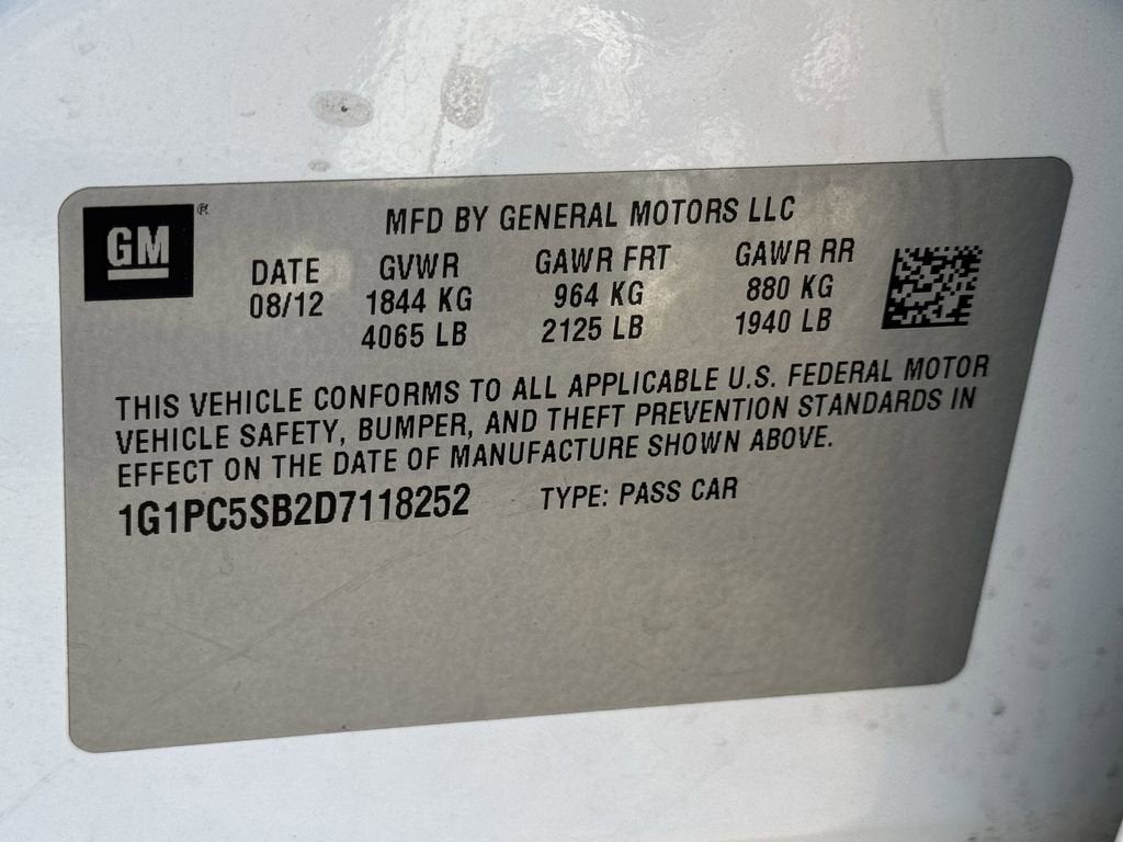 2013 Chevrolet Cruze 1LT