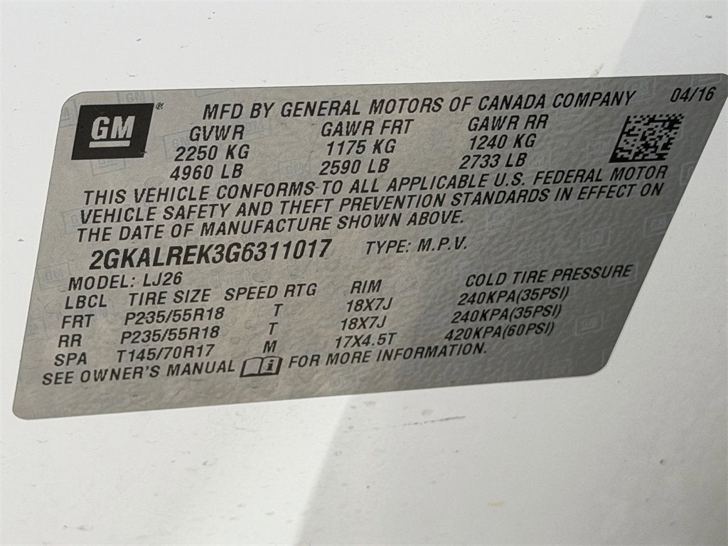 2016 GMC Terrain Denali