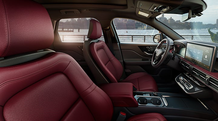 The available Perfect Position front seats in the 2024 Lincoln Corsair® SUV are shown. | Casa Lincoln in El Paso TX